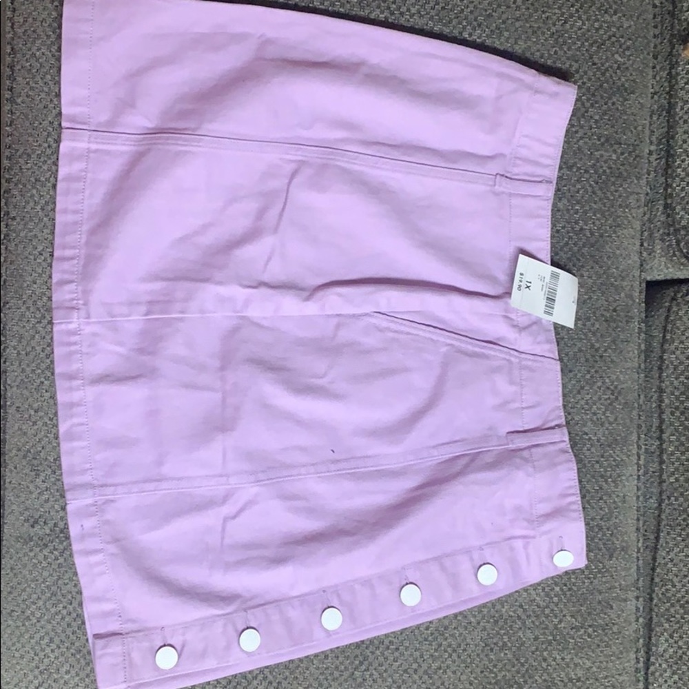 Denim skirt with buttons